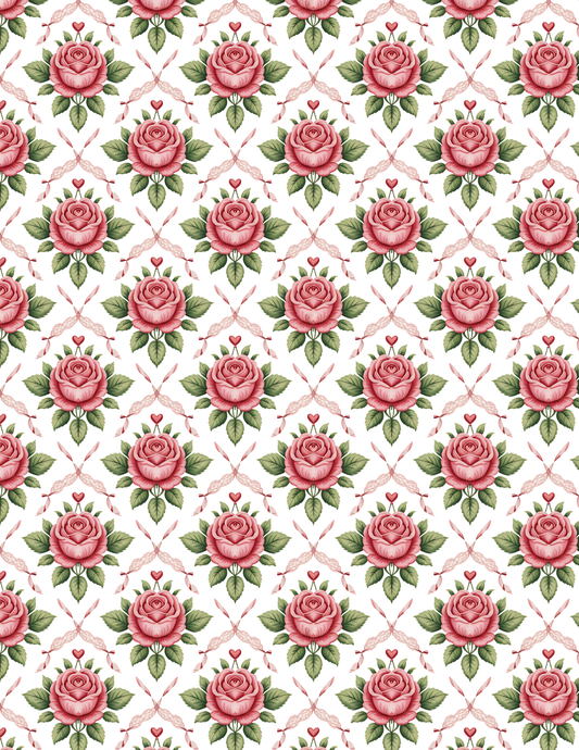 VAL 031 Transfer Paper | VALENTINE | POLYMER CLAY IMAGE TRANSFERS