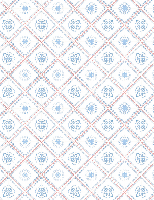 PCC VK114 VINTAGE BLUE Transfer Paper | POLYMER CLAY