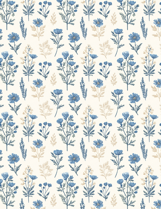 PCC VK124 VINTAGE BLUE Transfer Paper | POLYMER CLAY