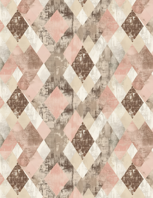 PCC VK131 VINTAGE RUSTIC DIAMON Transfer Paper | POLYMER CLAY