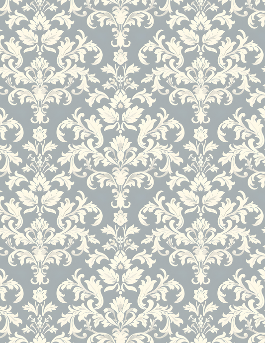 PCC VK132 VINTAGE DAMASK Transfer Paper | POLYMER CLAY