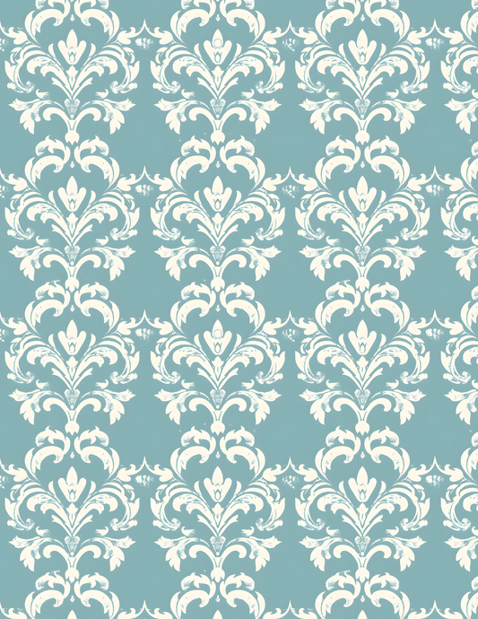 PCC VK134 VINTAGE DAMASK Transfer Paper | POLYMER CLAY