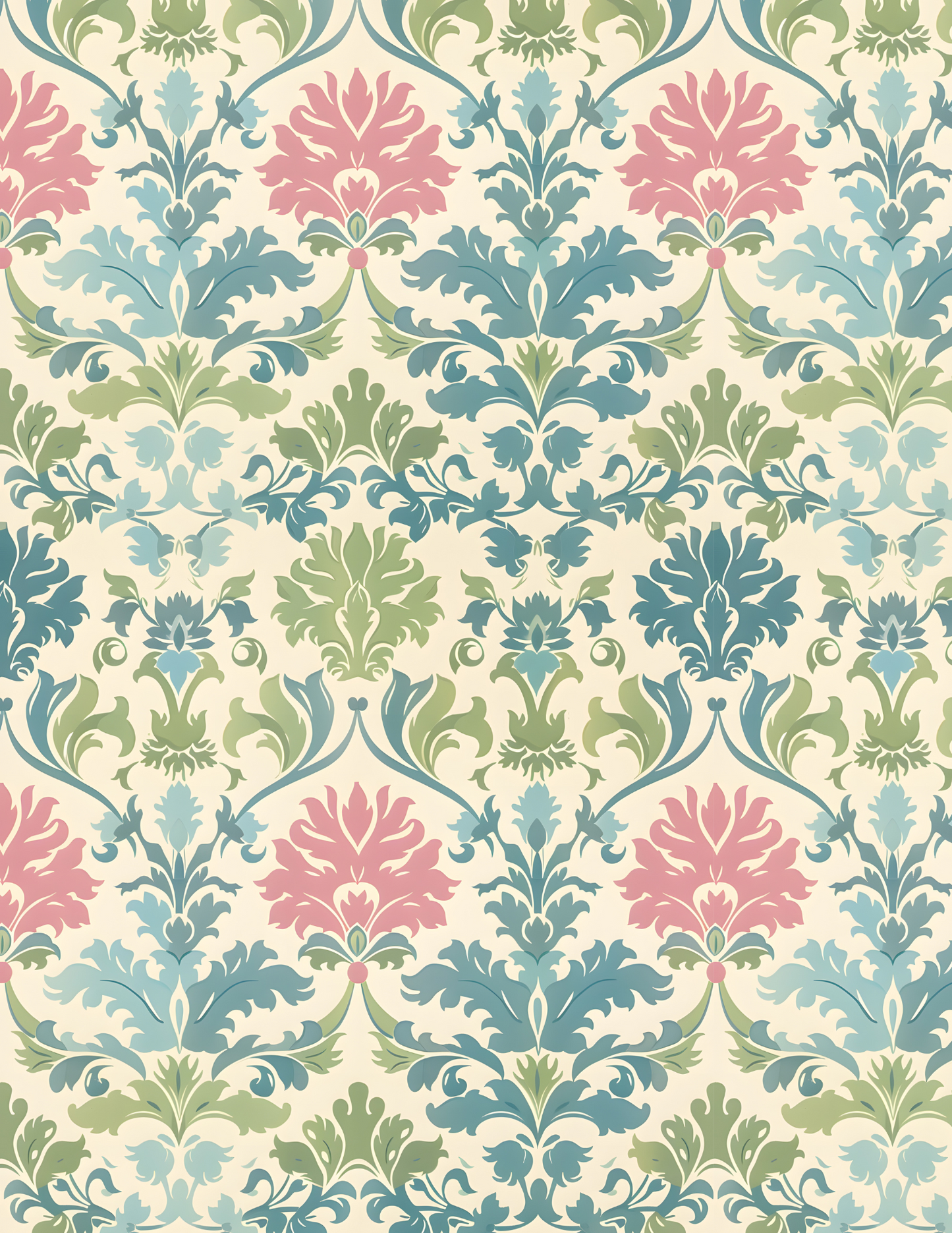 PCC VK136 VINTAGE DAMASK Transfer Paper | POLYMER CLAY