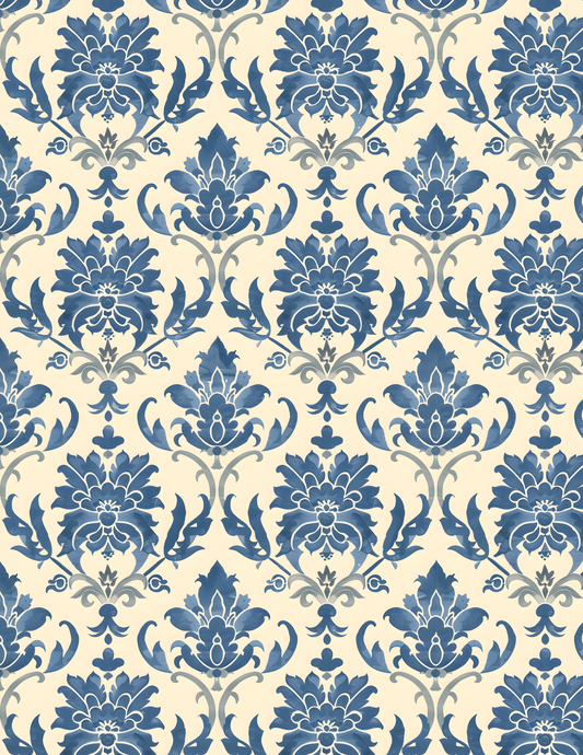 PCC VK137 VINTAGE DAMASK Transfer Paper | POLYMER CLAY