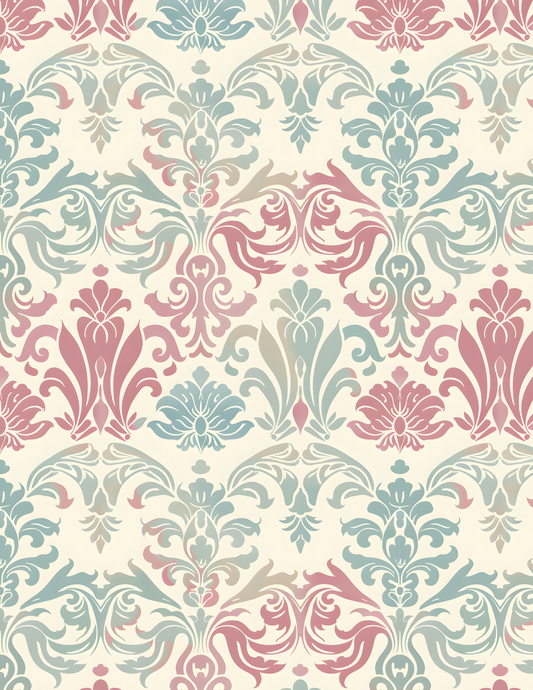 PCC VK139 VINTAGE DAMASK Transfer Paper | POLYMER CLAY