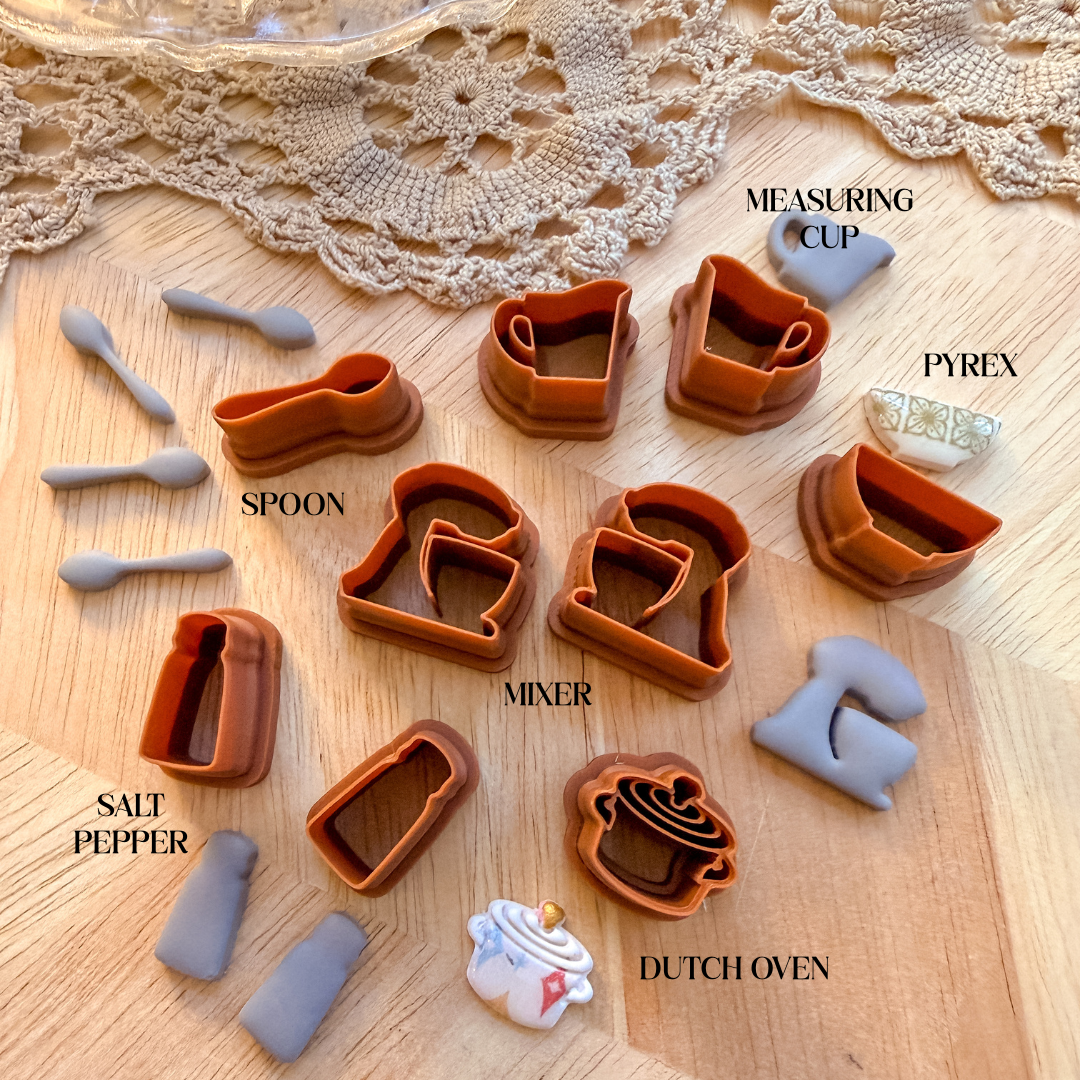 KITCHEN CHARMS | THE CHARM BAR | VINTAGE KITCHEN | POLYMER CLAY CUTTERS