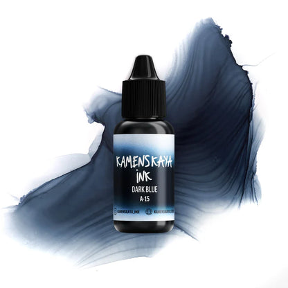 Blue Ink Line A-15 DARK BLUE | ALCOHOL INK | LINE 'A' | KAMENSKAYA INK – Prism Clay Co.