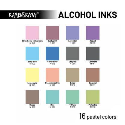 N-010 TIFFANY | ALCOHOL INK | NUDE | KAMENSKAYA INK