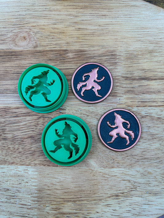 Werewolf Medallion Clay Cutters