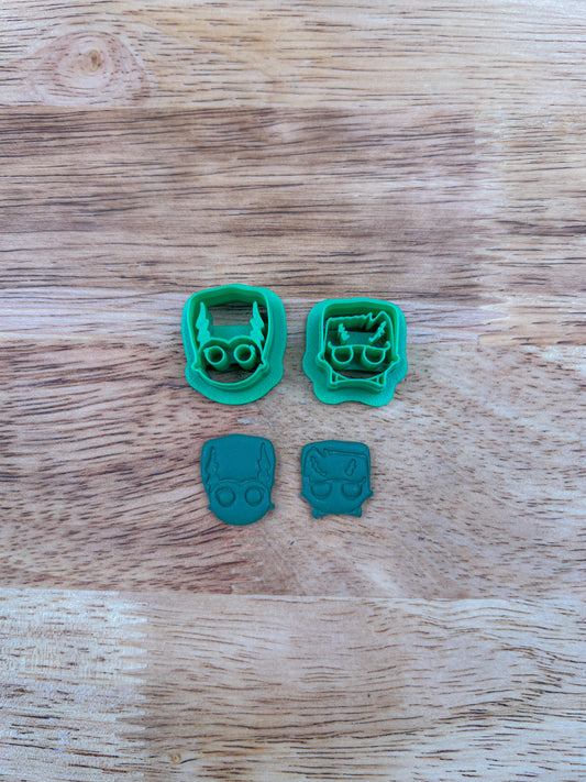 Frankenstein + Bride Stud Clay Cutter Set