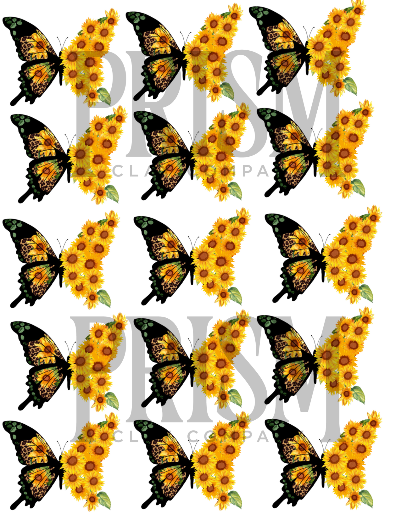 Sunflower Butterfly Transfer Paper & Cutter