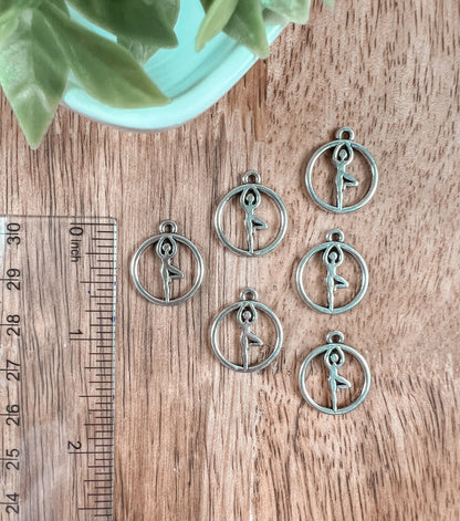 Charms- Tree Pose Yoga (10pcs) 