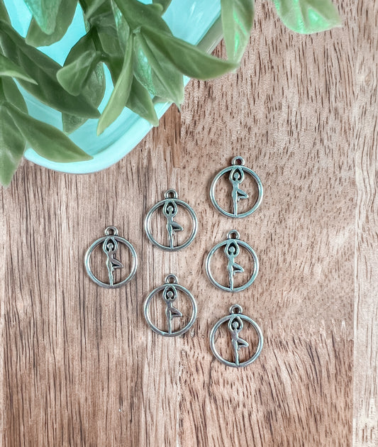 Charms- Tree Pose Yoga (10pcs) 